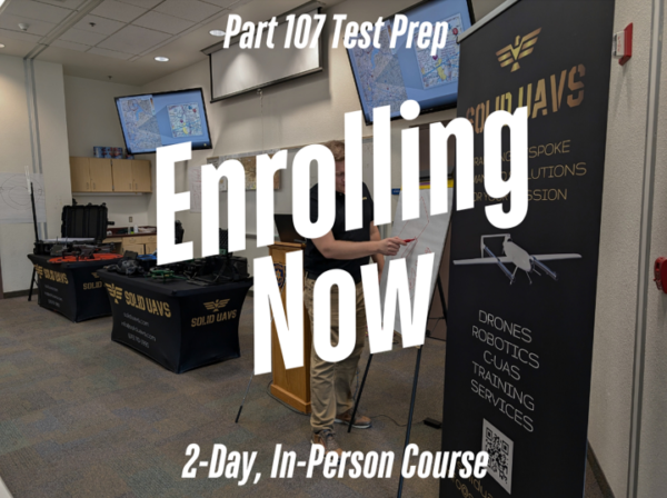 Part 107 Test Prep Course. In-Person 2-Day Course.