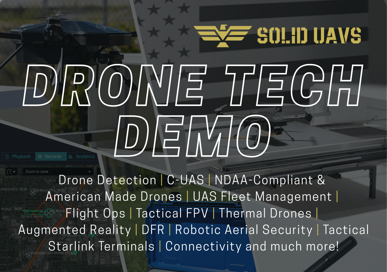 SOLID UAVS Drone Technology Demonstration. NDAA-Compliant American Made Blue UAS Drone Demo