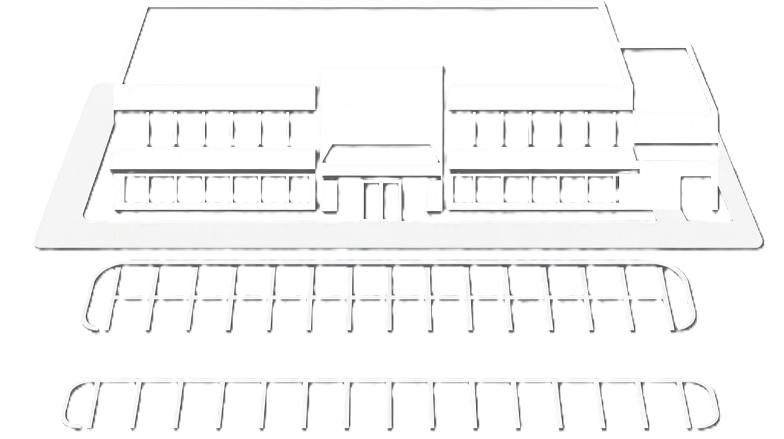 Commercial Building with Large Parking Lot Icon 2